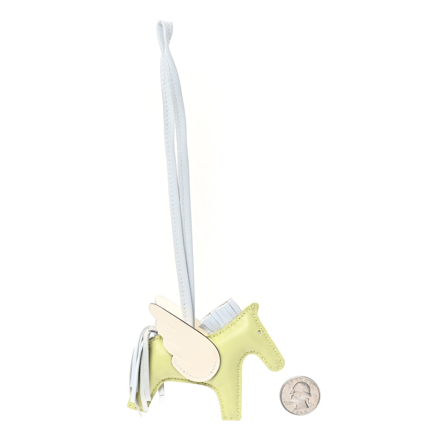 Milo Lambskin Grigri Rodeo Pegase Horse Bag Charm PM Jaune Bourgeon Bleu Brume Nata