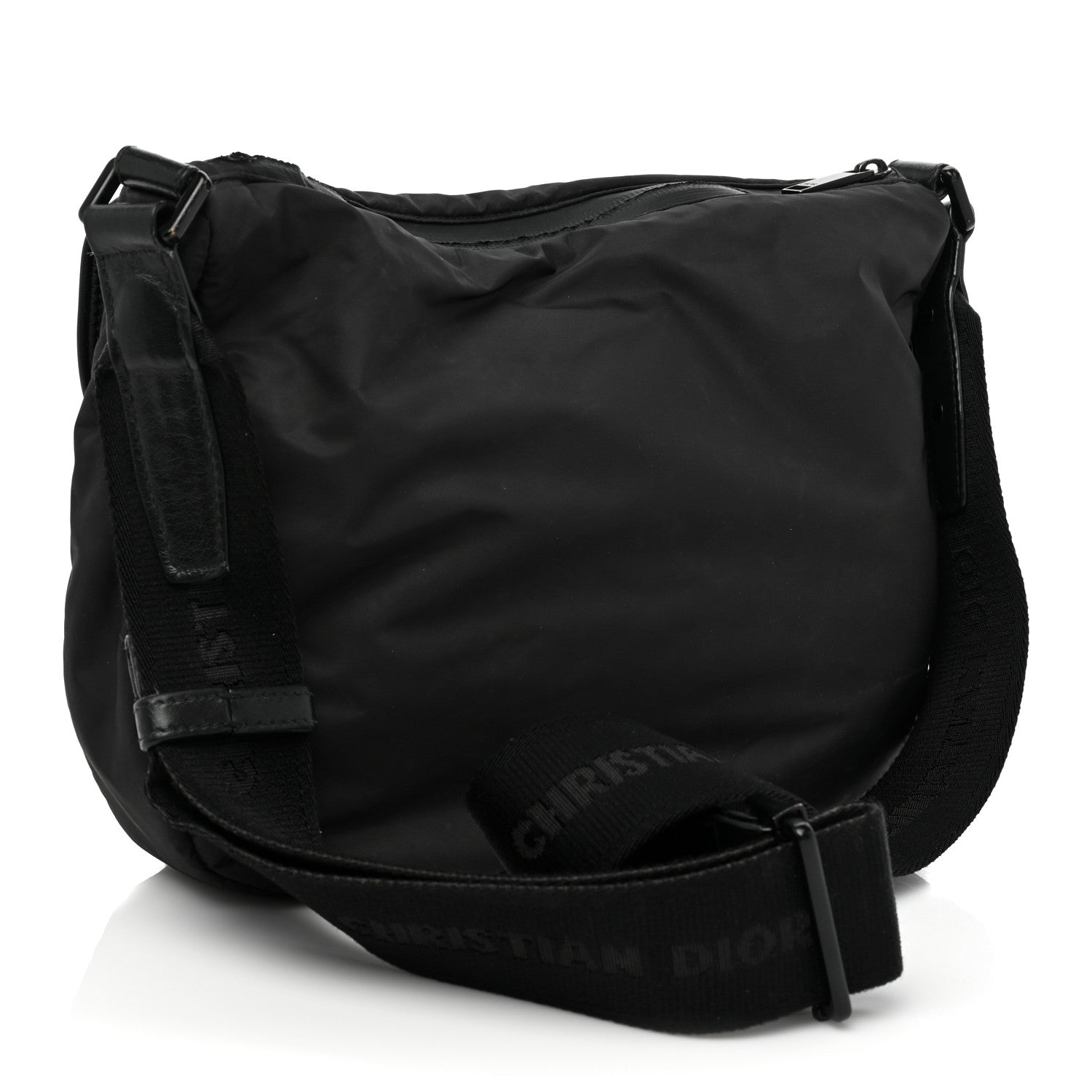 Christian Dior HOMME Nylon Saddle Messenger Bag Black 3 of 16
