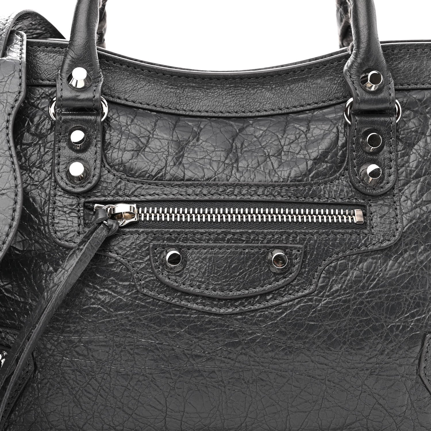 Balenciaga Agneau Classic Silver Hardware S City Gris Fossile 7 of 9