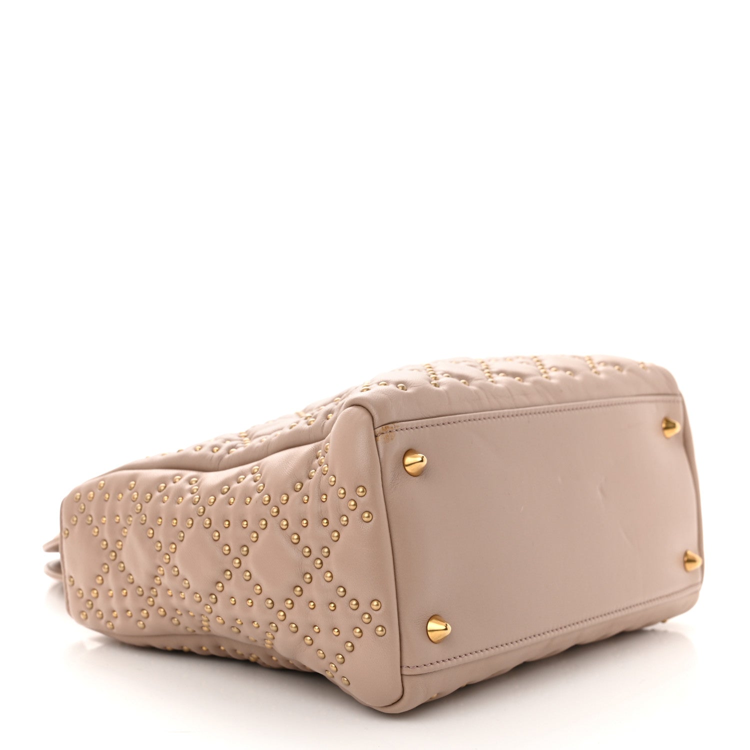 Christian Dior Cannage Studded Medium Supple Lady Dior Light Pink 4 of 14