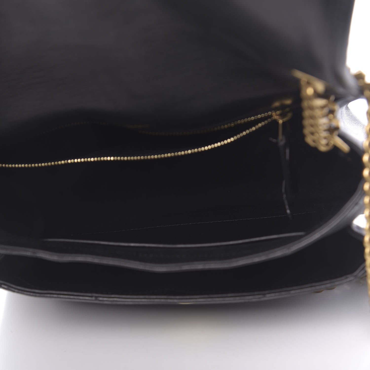 Saint Laurent Lambskin Matelasse Monogram Medium Niki Chain Satchel Black 5 of 11