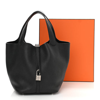 Hermes Taurillon Clemence Picotin Lock 26 GM Black 11 of 11