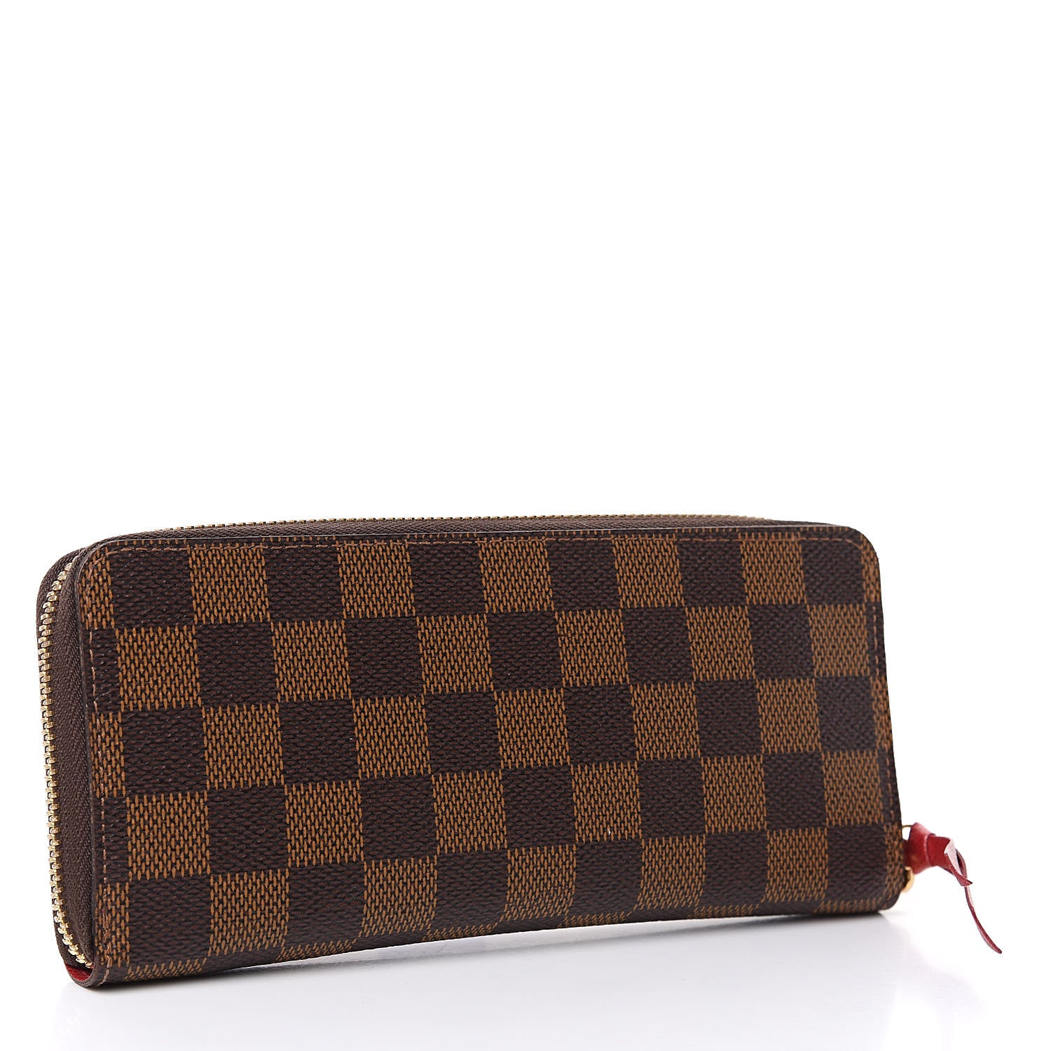 Louis Vuitton Damier Ebene Clemence Wallet Cherry 3 of 8