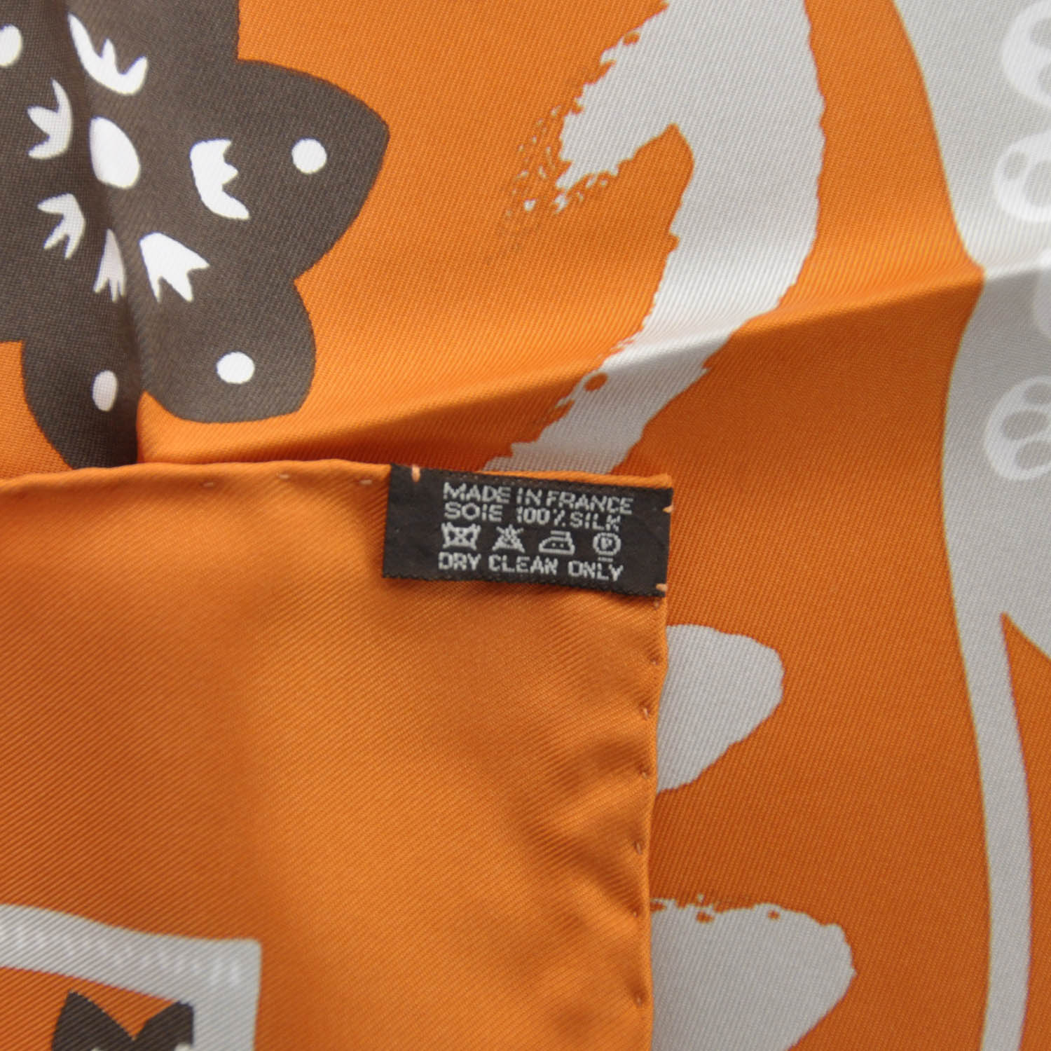 Hermes Silk L Annee du Rat Pocket Square Scarf 3 of 3