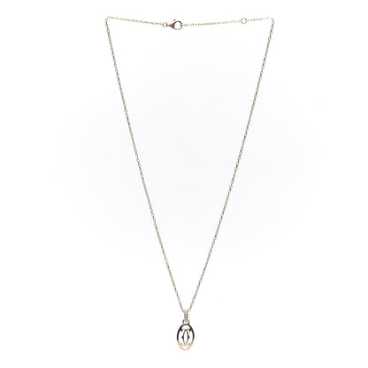Cartier 18K Pink Gold Diamond Logo Pendant Necklace 3 of 7