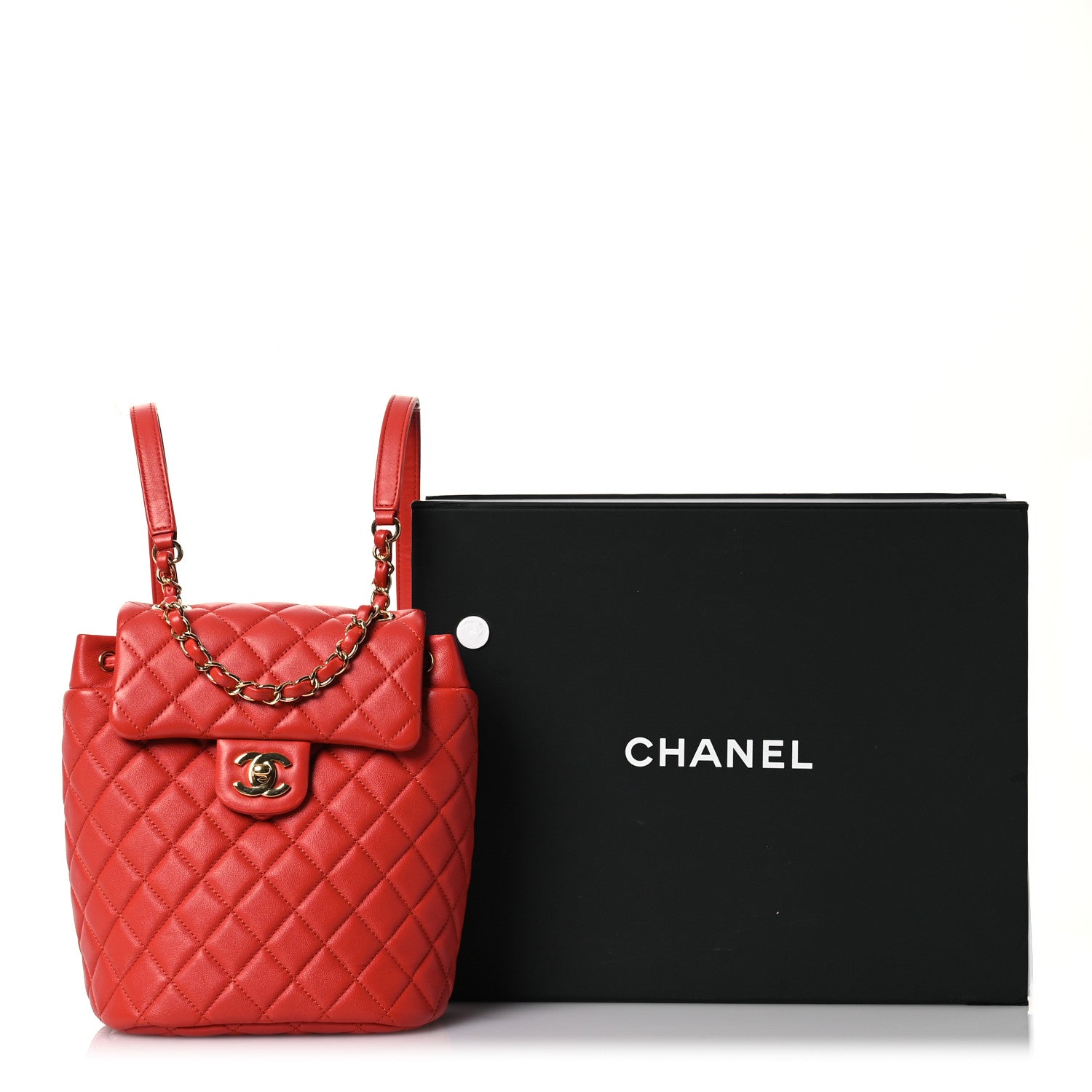 Chanel Calfskin Quilted Mini Urban Spirit Backpack Red 12 of 12