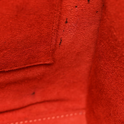 Celine Drummed Calfskin Micro Luggage Vermillion 11 of 11