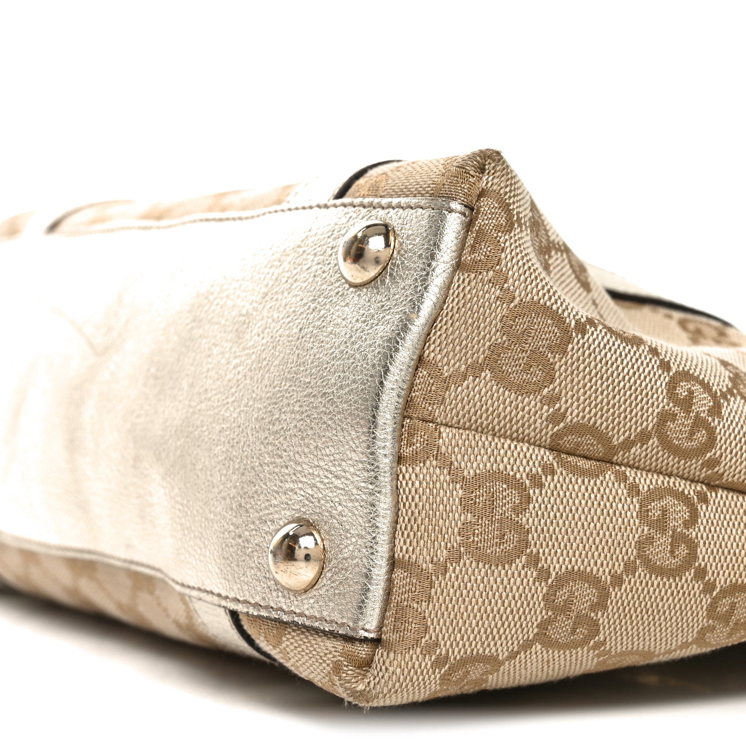 Gucci Monogram Small Abbey Tote  Gold 10 of 10