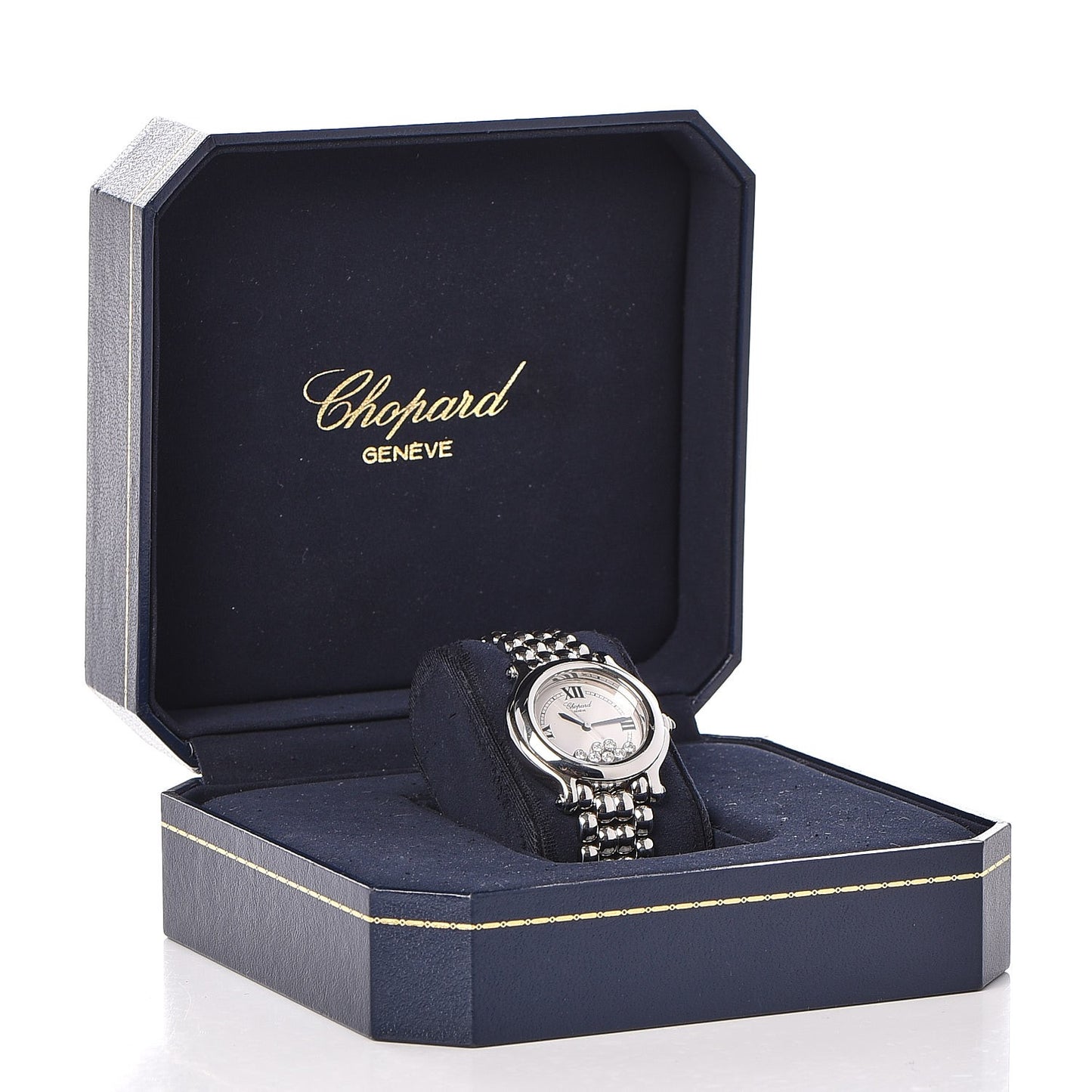 Stainless Steel 7 Diamond 32mm Happy Sport Quartz Watch