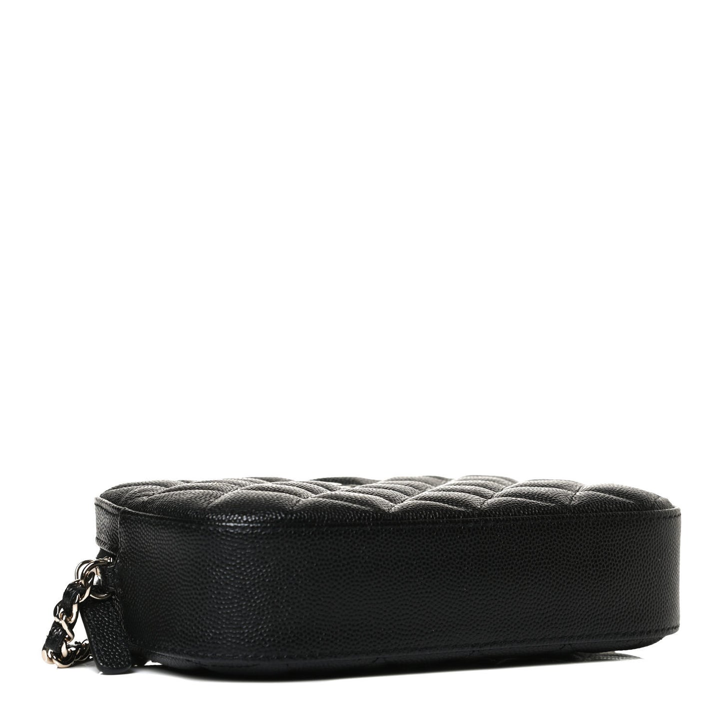 Caviar Quilted Vanity With Chain Black