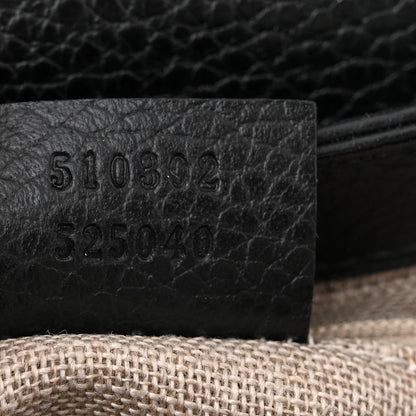 Gucci Dollar Calfskin Interlocking G Top Handle Shoulder Bag Black 7 of 13