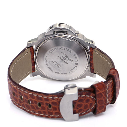 Panerai Stainless Steel Alligator 40mm Luminor Marina Automatic Watch Black PAM00048 4 of 5