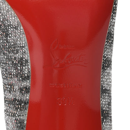 Christian Louboutin Glitter Sirene Pigalle Follies 100 Pumps 39.5 Silver 9 of 11
