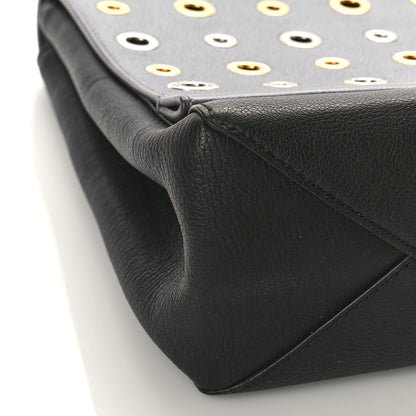 Louis Vuitton Soft Calfskin Eyelet Lockme II Top Handle Gris Silver 8 of 12