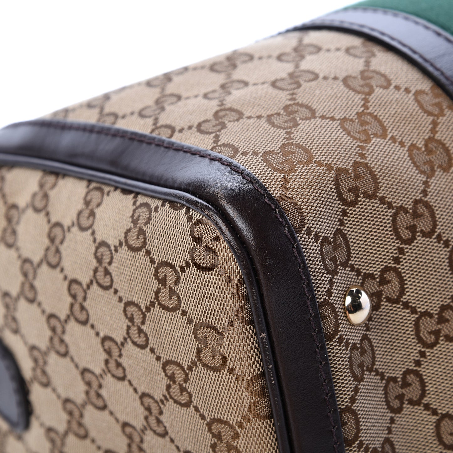 Monogram Vintage Web Medium Boston Dark Brown