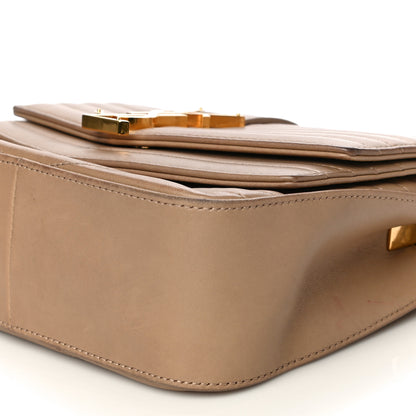 Saint Laurent Lambskin Matelasse Chevron Monogram Small Sulpice Bag Sable Beige 9 of 24