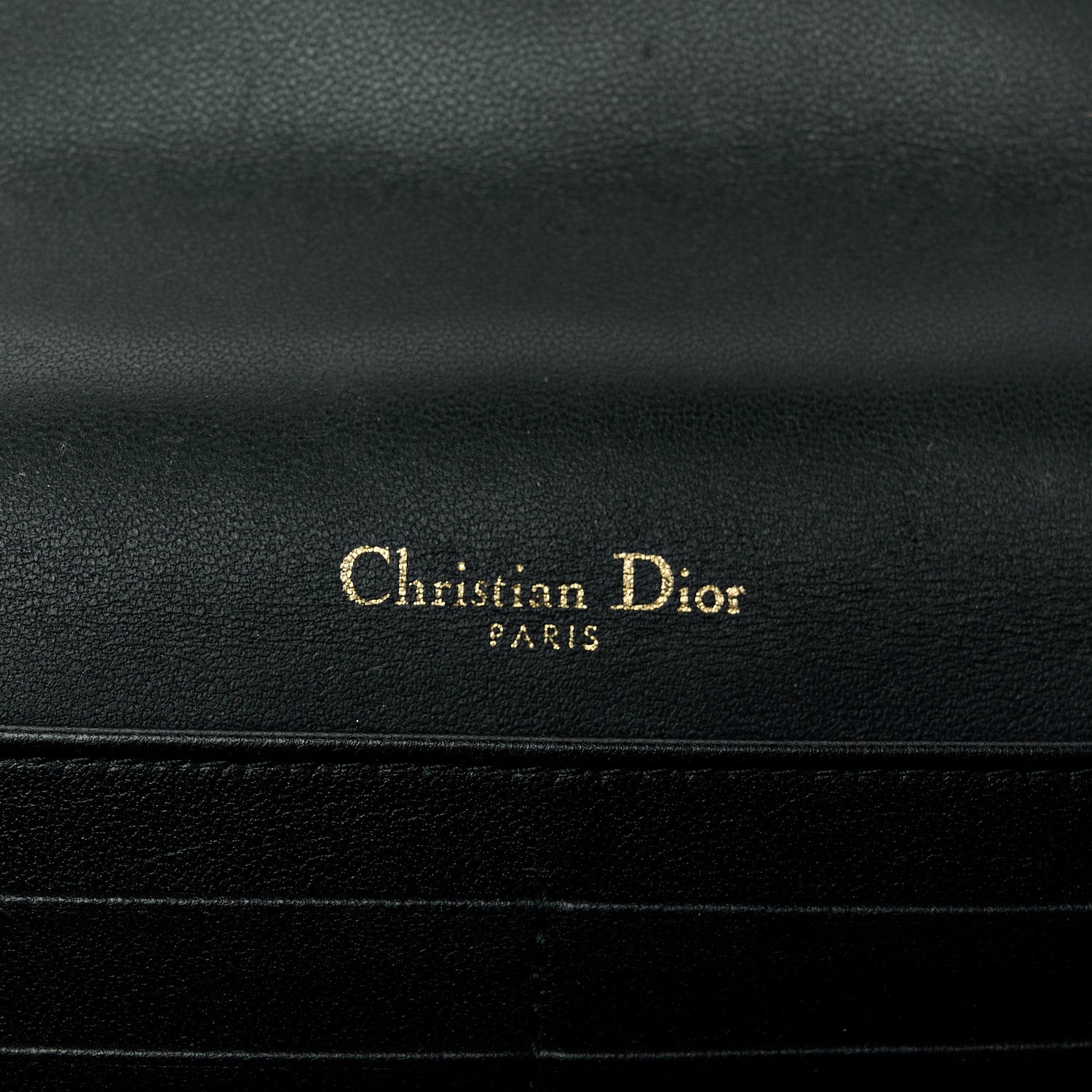 Christian Dior Lambskin Cannage Lady Dior Chain Pouch Black 5 of 9