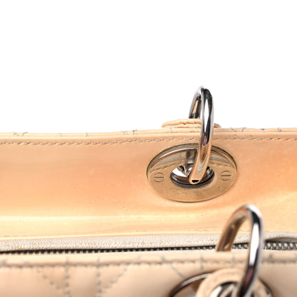 Christian Dior Patent Cannage Medium Lady Dior Beige 15 of 16