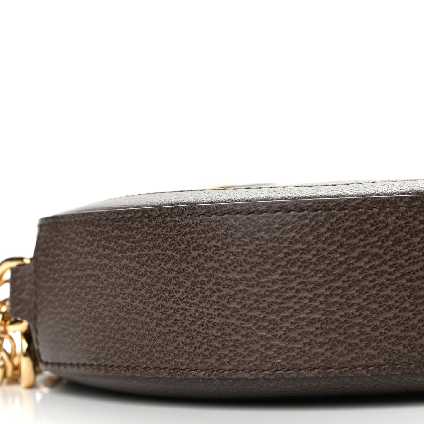GG Supreme Monogram Web Mini Ophidia Round Shoulder Bag Brown