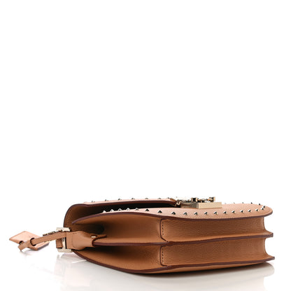 MCM Calfskin Studded Patricia Crossbody Bag Biscuit 4 of 10