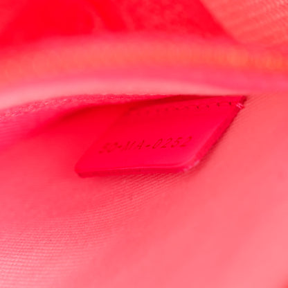 Christian Dior Canvas Toile De Jouy Reverse Embroidered Medium Lady D-Lite Fluorescent Pink 7 of 10