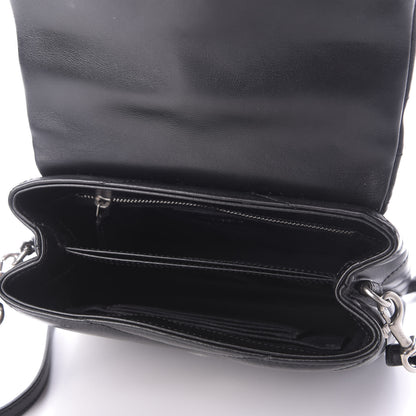 Saint Laurent Calfskin Y Quilted Monogram Toy Loulou Crossbody Bag Black 5 of 10