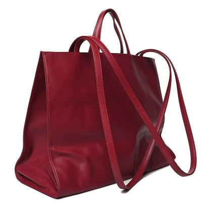 Telfar Vegan Leather Large Shopping Bag Oxblood 3 of 12