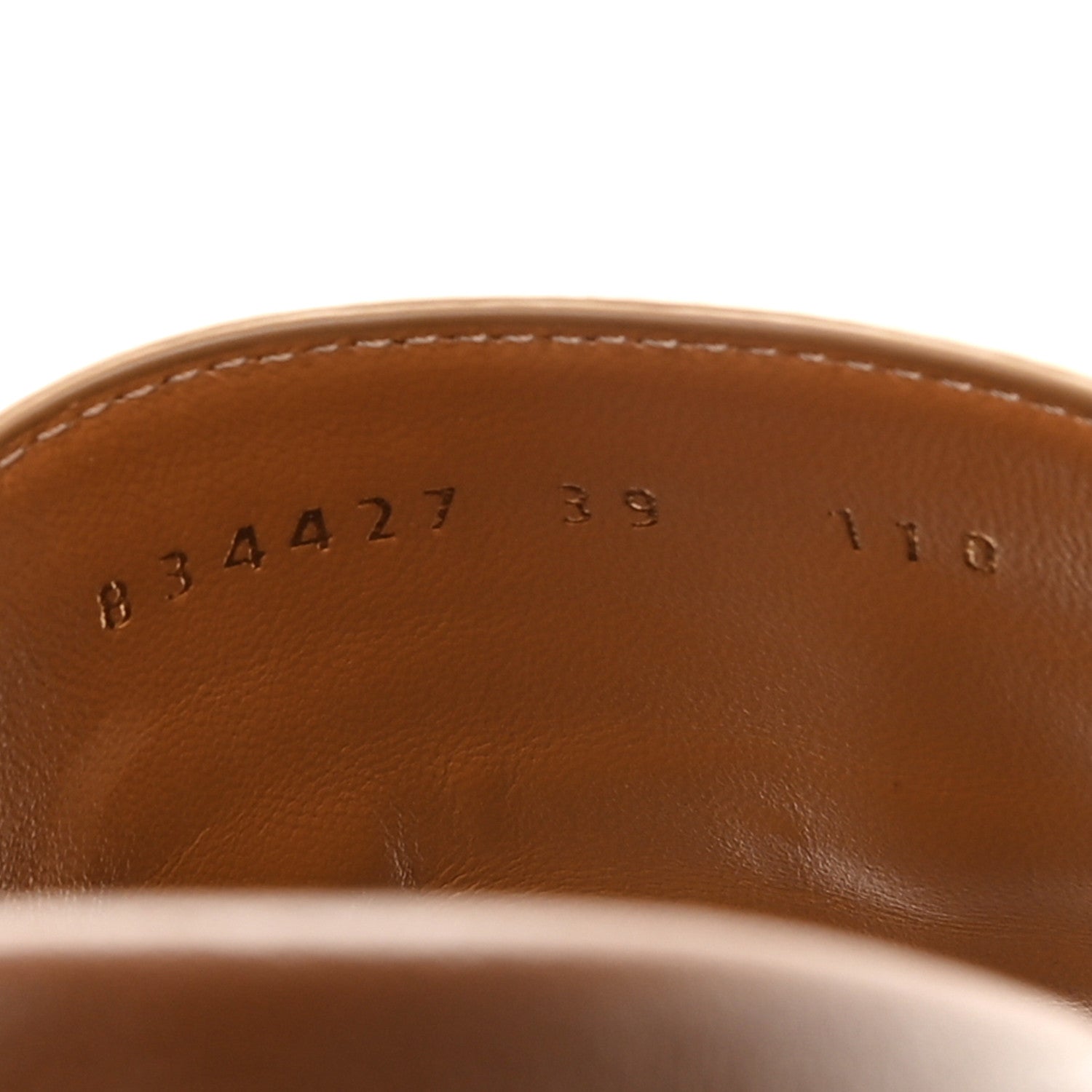 Gucci Calfskin Monogram Horsebit Womens Slide Sandals 39 Beige Ebony Sundial 9 of 10