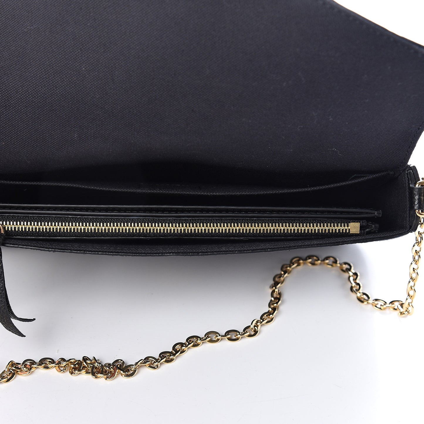 Empreinte Pochette Felicie Chain Wallet Black
