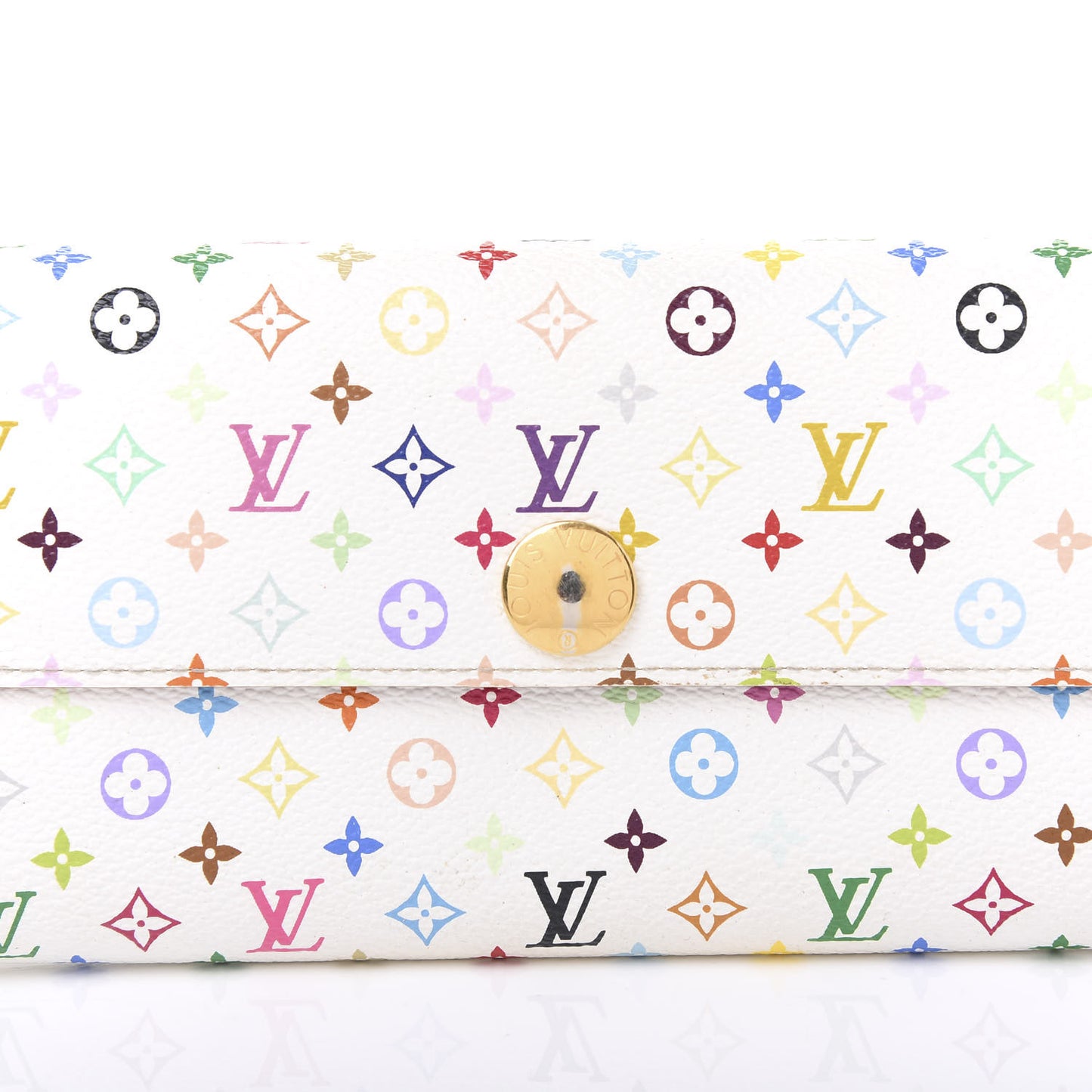 Monogram Multicolor Sarah Wallet White Eglantine