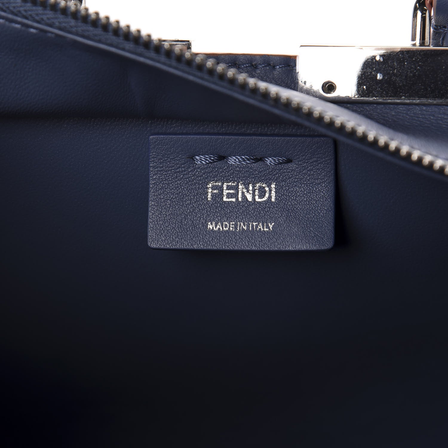 Fendi Vitello Dolce Mini 3jours Tote Mirto 8 of 9