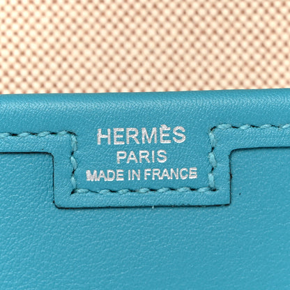Hermes Swift Jige PM Clutch Blue Jean 6 of 10