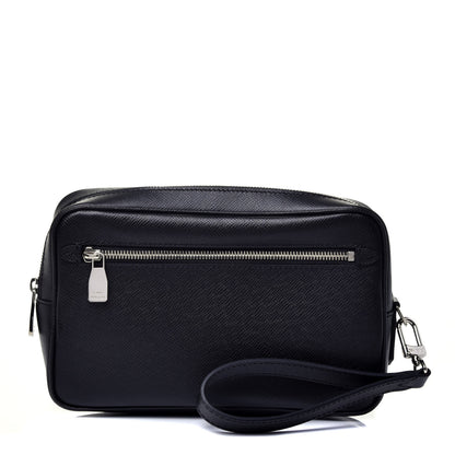 Louis Vuitton Taiga Kasai Clutch Black 1 of 7