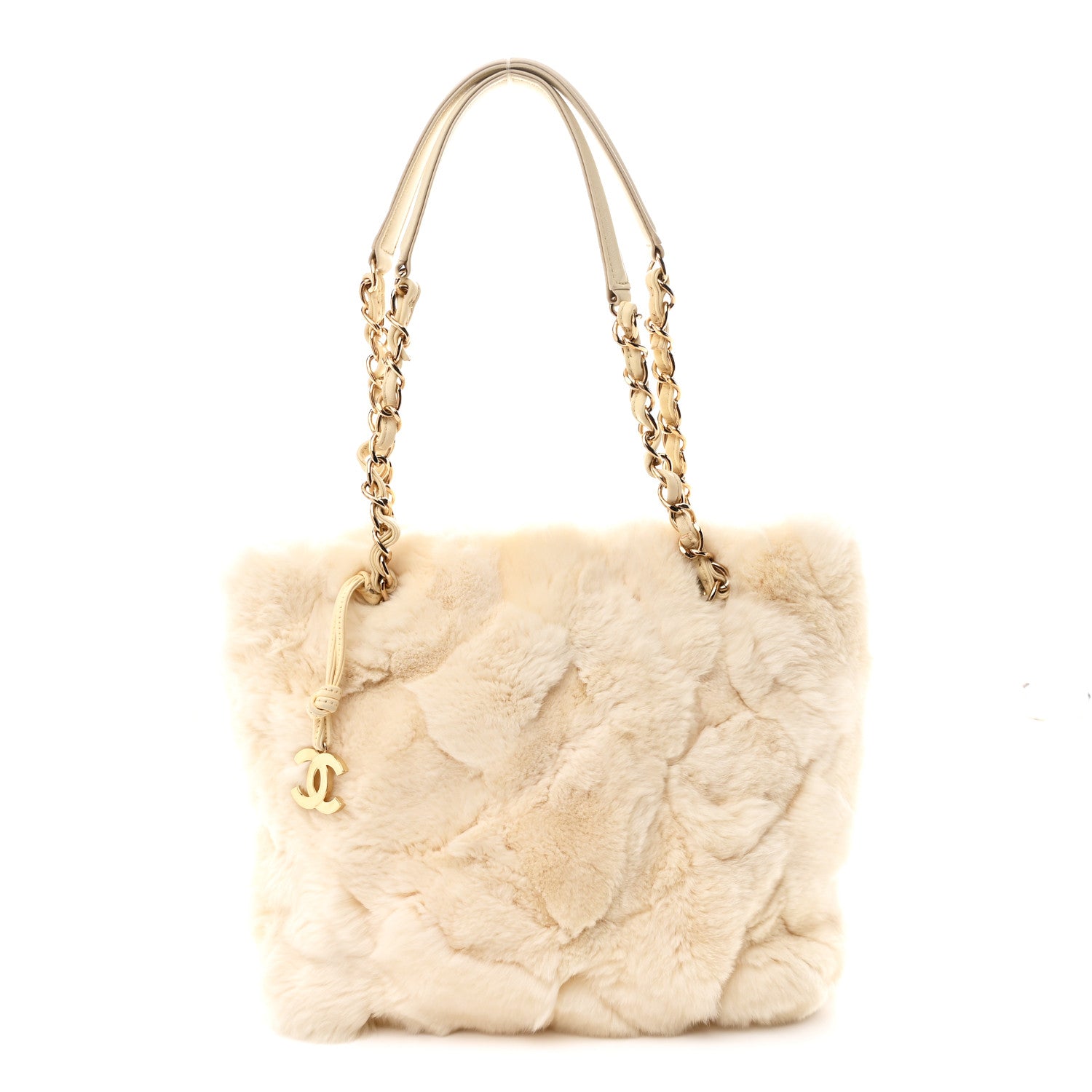 Chanel Rabbit Fur CC Tote Ivory 1798513 – FASHIONPHILE