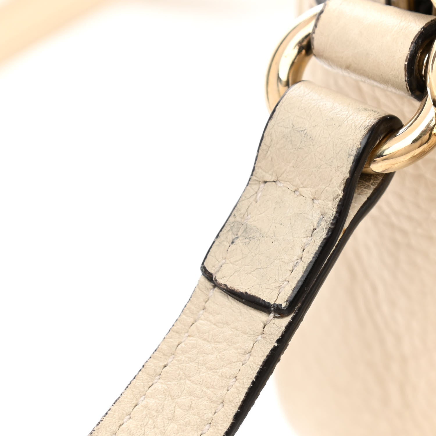 Gucci Pebbled Calfskin Small Soho Disco Bag Off White 16 of 17