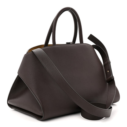 Salvatore Ferragamo Hammered Calfskin Medium Hug Bag Testa Di Moro Burnt Ocher 3 of 10