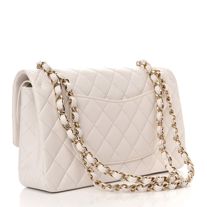 Chanel Caviar Quilted Medium Double Flap White 2 of 11