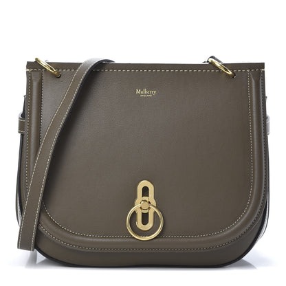 Mulberry Silky Calfskin Amberley Satchel Dark Palm 1 of 9