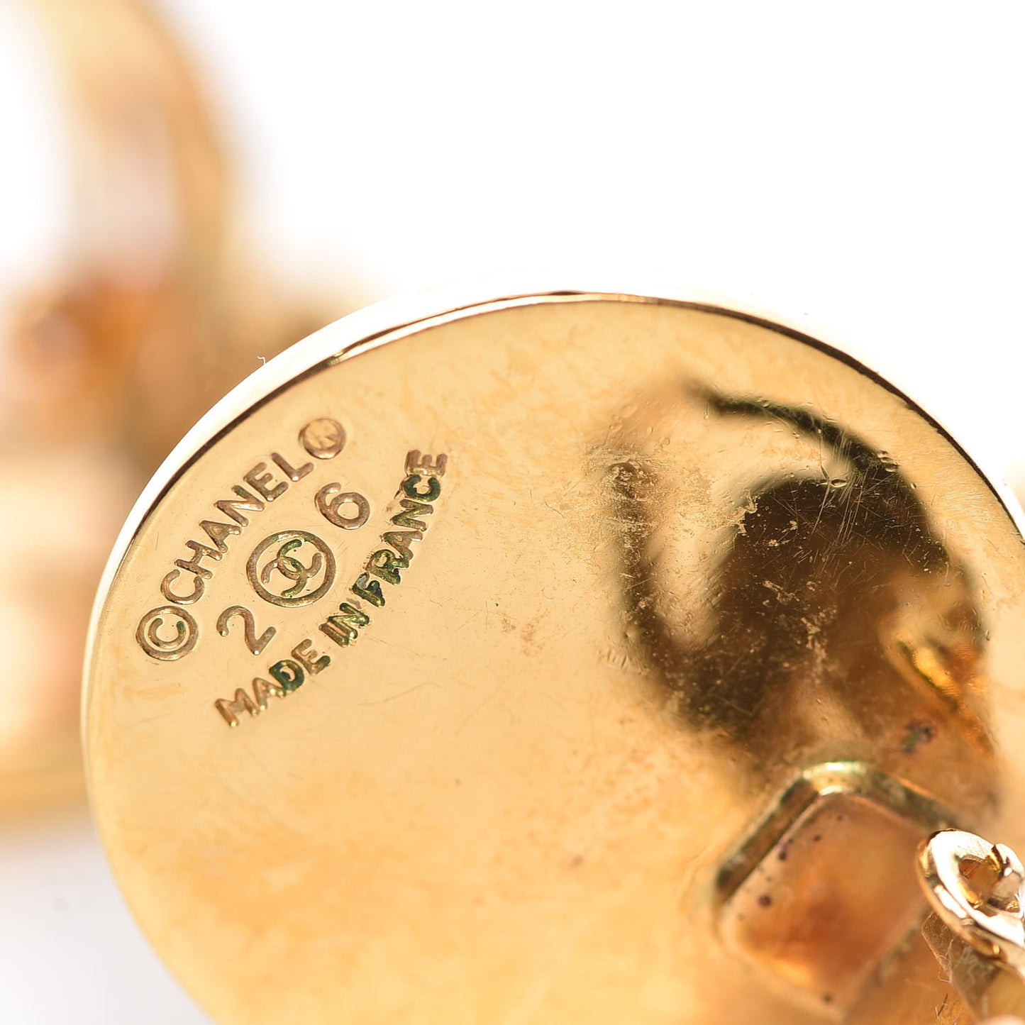 2.55 Flap Dangle Clip On Earrings Gold