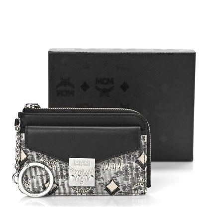 MCM Jacquard Patricia Card Case Grey 10 of 10
