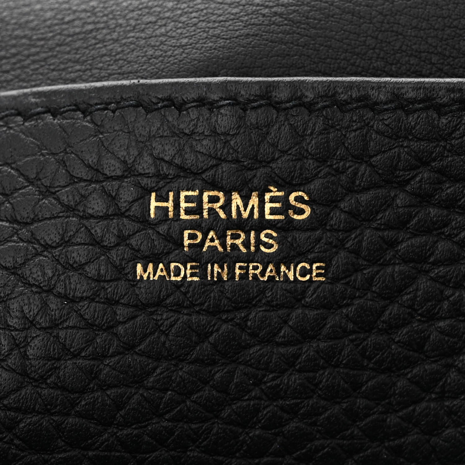 Hermes Taurillon Clemence Halzan 25 Black 6 of 11