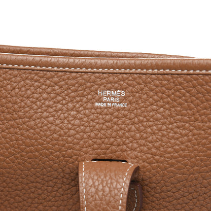 Hermes Taurillon Clemence Evelyne III GM Gold 6 of 9