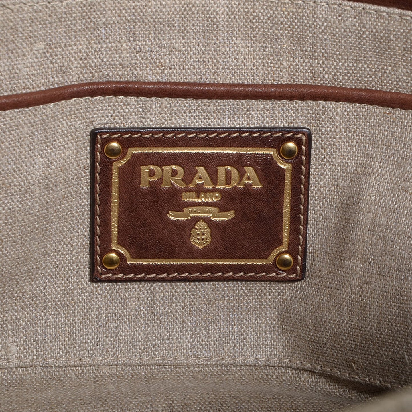 Denim Logo Tote Militare