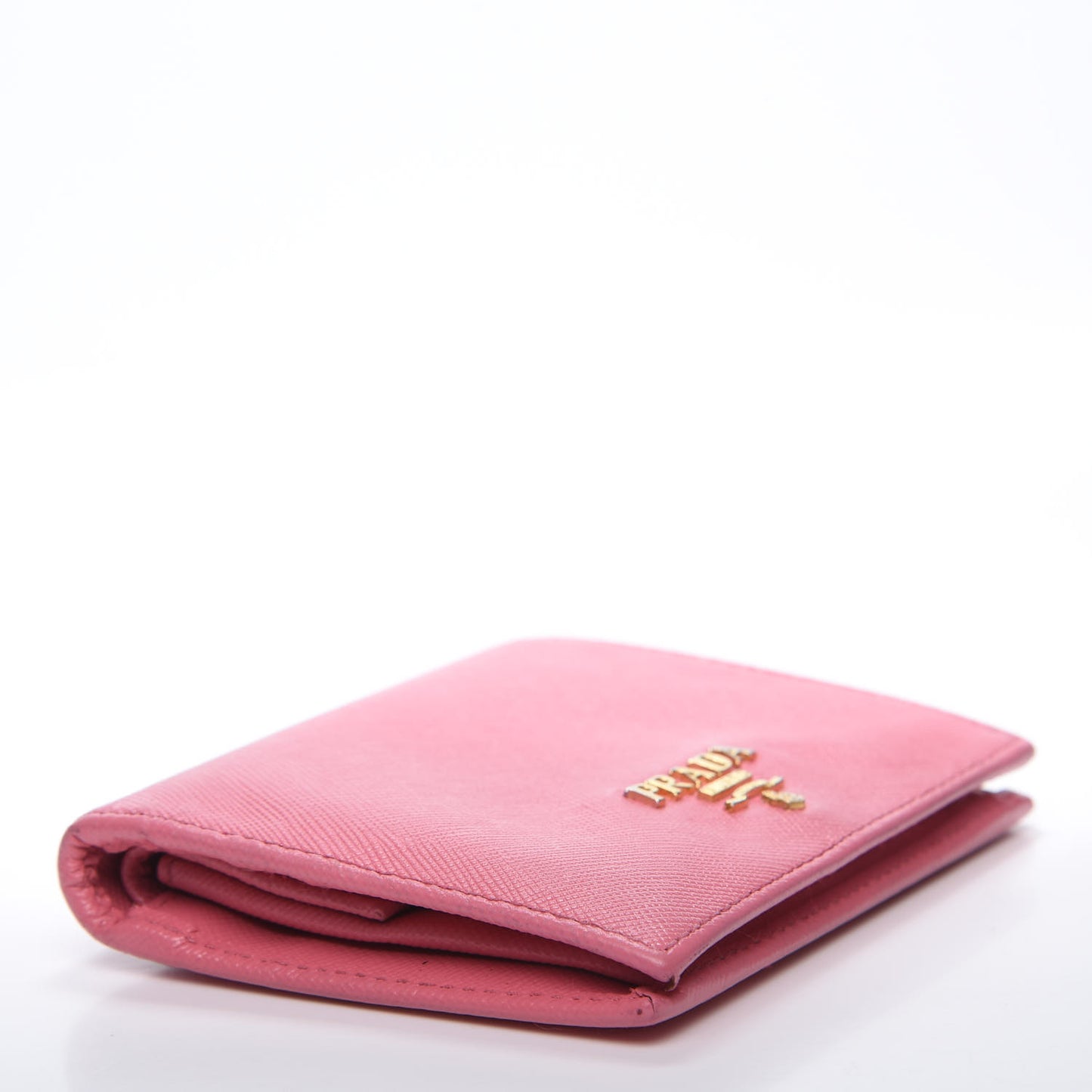 Saffiano Metal Bi-Fold Wallet Peonia