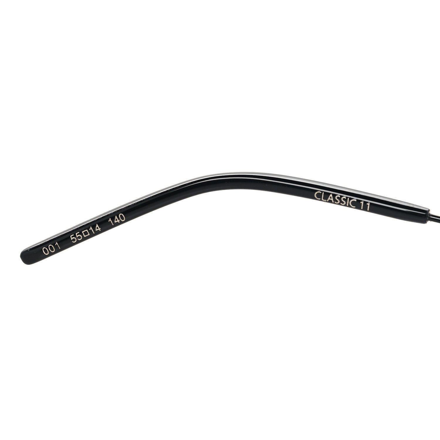 Saint Laurent Metal Aviator Classic 11 Rim Sunglasses Black 5 of 8