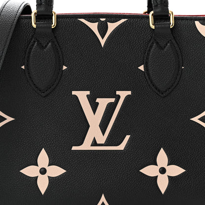 Louis Vuitton Empreinte Monogram Giant Onthego PM Black Beige 7 of 9