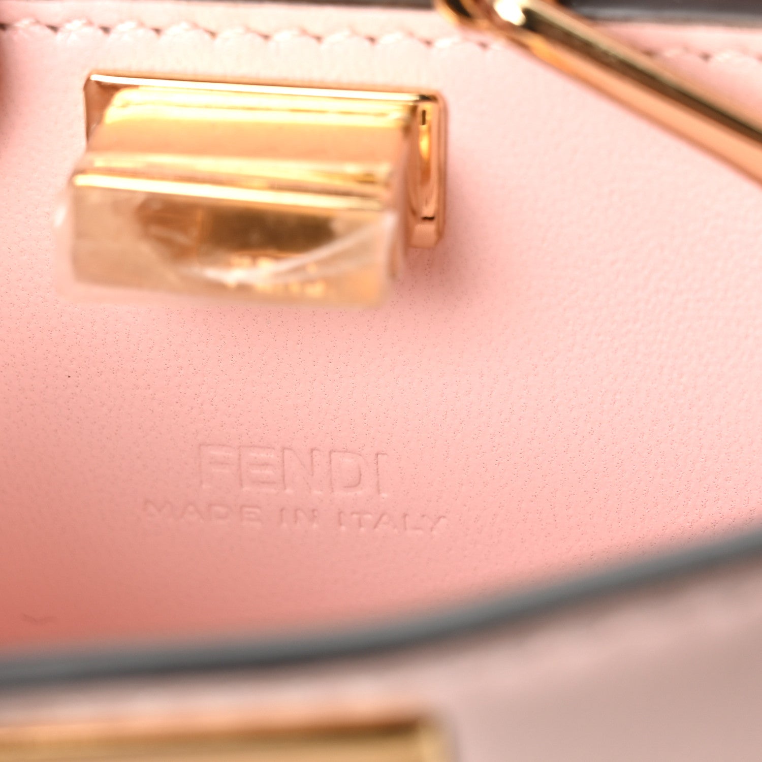 Fendi Shiny Nappa Nano Peekaboo Maxi Handle Satchel Rosa Confetto 5 of 8