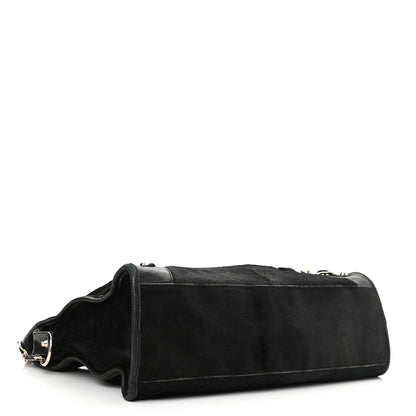 Balenciaga Pony Hair Silver Classic Hardware City Black 4 of 14