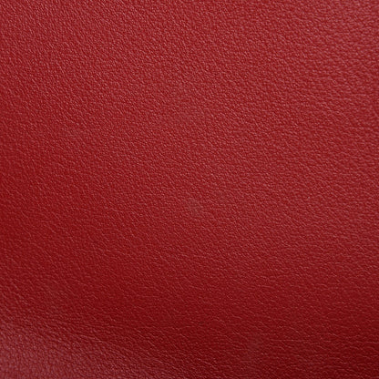 Saint Laurent Calfskin Monogram Large Belle De Jour Clutch Red 8 of 9
