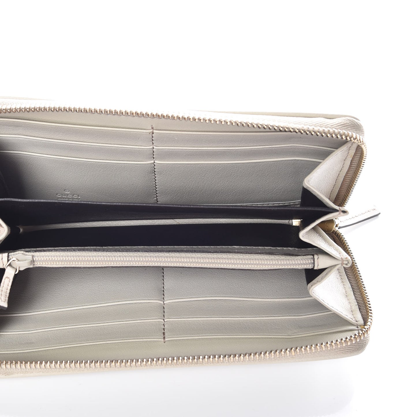 Monogram Margaux Calfskin Sukey Zip Around Wallet Beige Ebony Mystic White